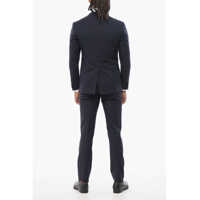 Costume CORNELIANI pentru Barbati - Costume CORNELIANI 3-Piece Cerimonia Academy Suit With Satin Details Blue Barbati (BM 18306226) - B-mall.ro