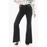 Blugi drepti Stone Washed Bootcut Denims With Chain Details 33Cm Femei