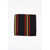 DSQUARED2 Striped Silk And Cotton Pocket Square Multicolor
