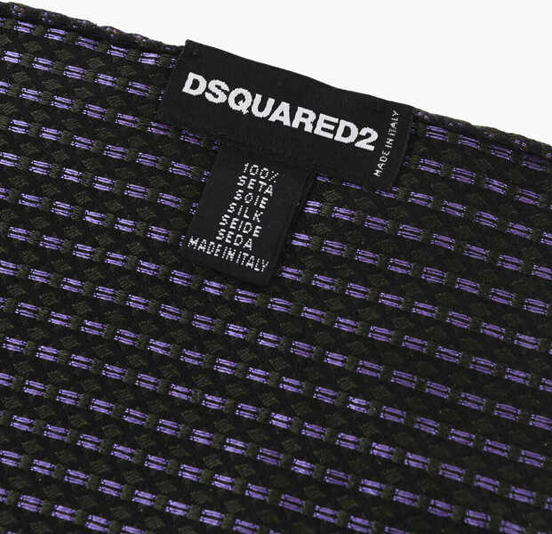 Esarfe DSQUARED2 Silk Pocket Square With Micro Patterns Green Barbati (BM 18307258) 3