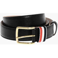 Curele Grain De Poudre Leather Belt With Iconic Detail 35Mm Barbati