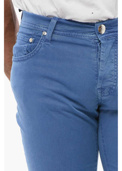 Pantaloni eleganti CORNELIANI Id Luxury Denim Ton-Sur-Ton Embroidered Denims Blue Barbati (BM 18307267) 3