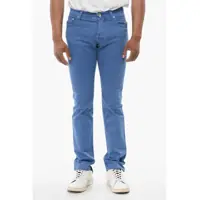 Pantaloni eleganti Id Luxury Denim Ton-Sur-Ton Embroidered Denims Barbati