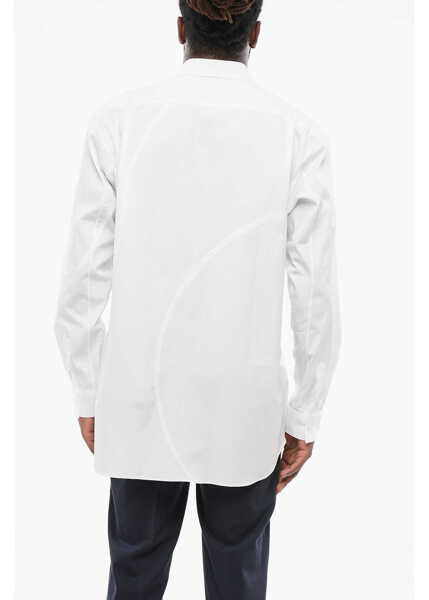 Camasi casual Comme des Garons Transversal Stitching Popeline Shirt With Breast-Pocket White Barbati (BM 18307276) 2