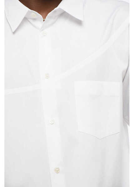 Camasi casual Comme des Garons Transversal Stitching Popeline Shirt With Breast-Pocket White Barbati (BM 18307276) 3