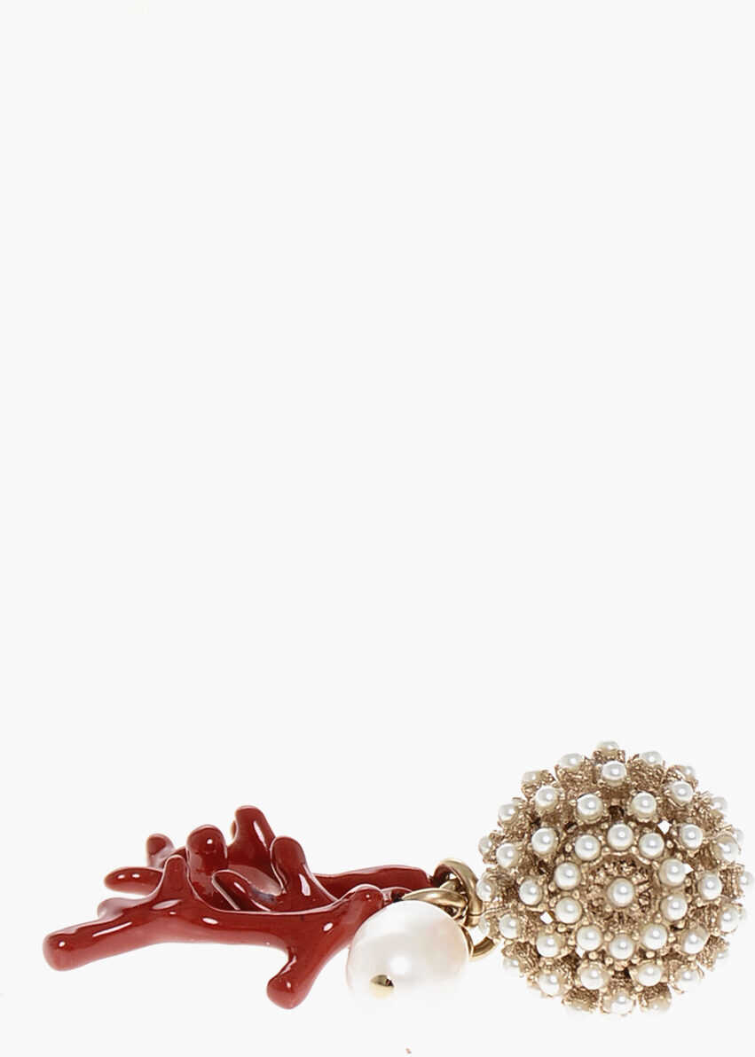 Cercei Dior Single Earring With Coral Detail Red Femei (BM 18307303) 2