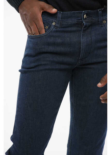 Blugi slim fit CORNELIANI Id Dark Washed Slim Fit Denims 16Cm Blue Barbati (BM 18307309) 3