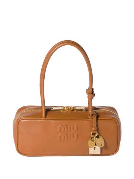 Genti de mana Miu Miu Miu Miu Bauletto Brown Femei (BM 18307896) 1