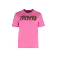 Tricouri Versace Jeans Couture Cotton Crew-Neck T-Shirt Femei