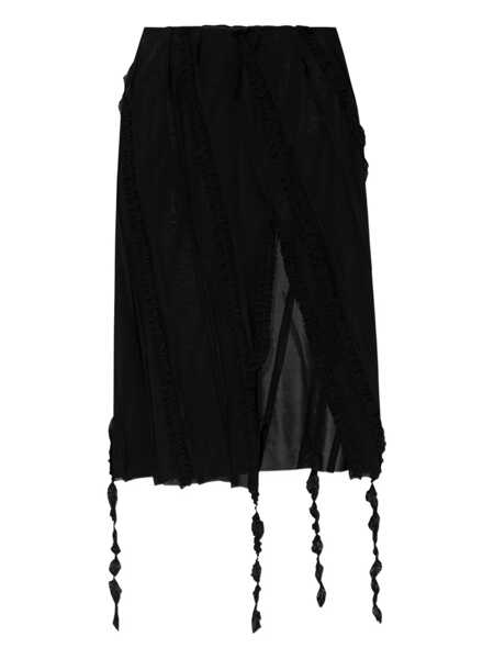 Fuste Blumarine Blumarine Black Viscose Midi Skirt Black Femei (BM 18308352) 1