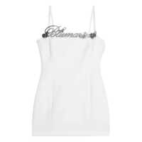 Rochii Blumarine White Silk Dress Femei