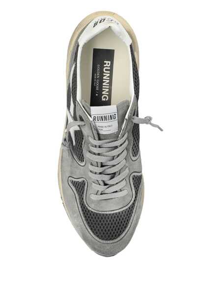 Sneakers Golden Goose Golden Goose Running Net Upper Suede Toe And Spur Leather Star And Heel GREEN/GREY/WHITE Barbati (BM 18308868) 4