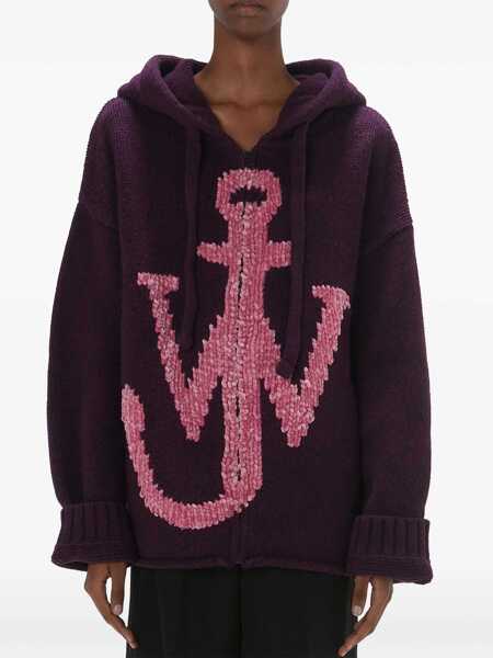 Cardigane JW Anderson JW Anderson Hooded Cardigan PURPLE Femei (BM 18309186) 3