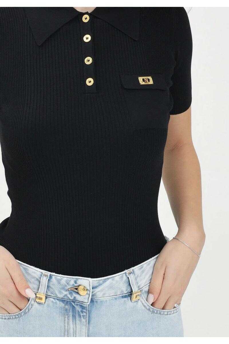 Pulovere Elisabetta Franchi Elisabetta Franchi Sweaters Black Femei (BM 18309288) 2