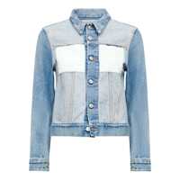 Geci MM6 Maison Margiela Beige Cotton Denim Jeans Femei