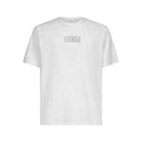 Tricouri Polo MM6 Maison Margiela Logo Cotton T-Shirt Barbati