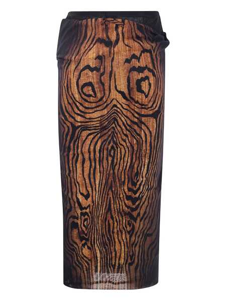 Fuste Jean Paul Gaultier Jean Paul Gaultier Black And Red Midi Skirt Black Femei (BM 18309618) 1