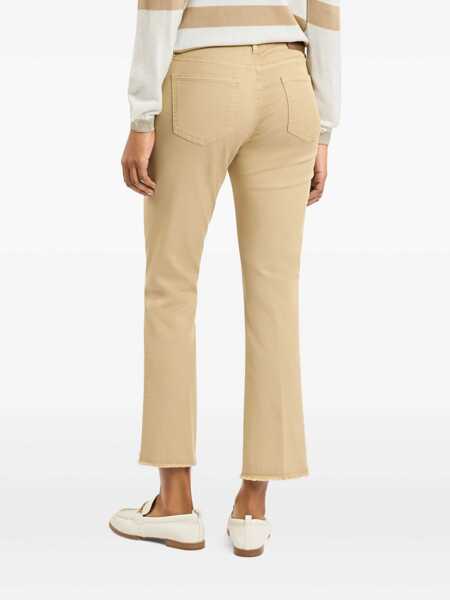 Pantaloni Fay CROPPED PANTS Brown Femei (BM 18310071) 4