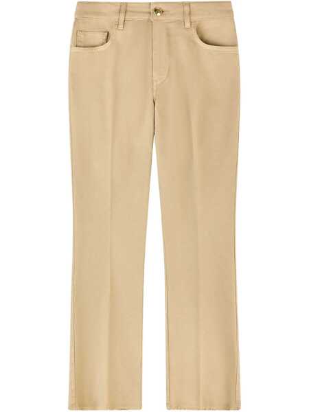 Pantaloni Fay CROPPED PANTS Brown Femei (BM 18310071) 1