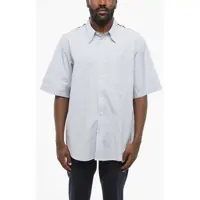 Camasi casual Button-Down Cotton Shirt With Silk Back Barbati