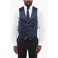 Veste costum Code Satin Vest With Slit Pockets Barbati
