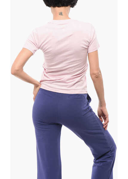 Tricouri Converse All Star Solid Color Crewneck T-Shirt With Embossed Logo Pink Femei (BM 18310153) 2