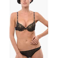 Sutiene Push-Up Lace Bra With Logoed Shoulder Straps Femei