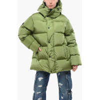 Geci de iarna Solid Color Hooded Down Jacket Femei