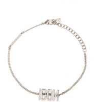 Bratari Silver-Tone Metal Icon Clubbing Bracelet Barbati