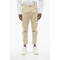 Pantaloni casual Cotton Banana Chinos Pants With All-Over Embroideries Barbati