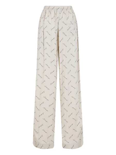 Pantaloni casual Balenciaga Pants with logo Beige Femei (BM 18310290) 2