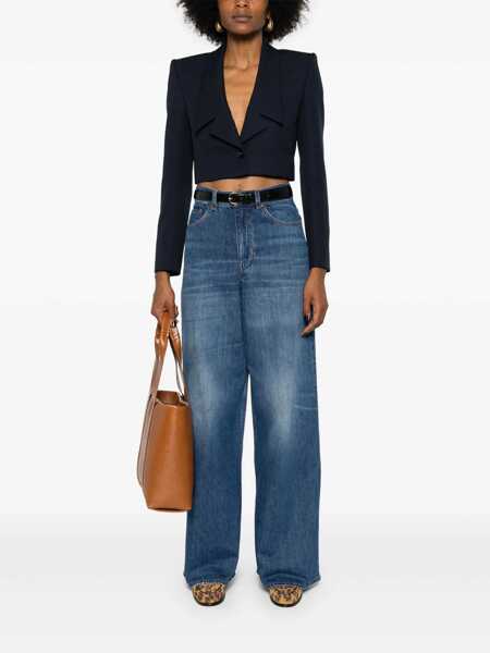 Blugi drepti Chloe Wide leg jeans Blue Femei (BM 18310308) 2