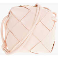 Genti tip postas Leather Intreccio Crossbody Bag Femei