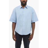 Camasi casual Spread Collar Popeline Shirt With Breast-Pocket Barbati