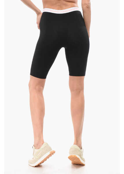 Sosete DSQUARED2 Underwear Biker Leggings With Logoed Waistband Black Femei (BM 18310555) 2