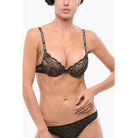 Sutiene Push-Up Lace Bra With Logoed Shoulder Straps Femei