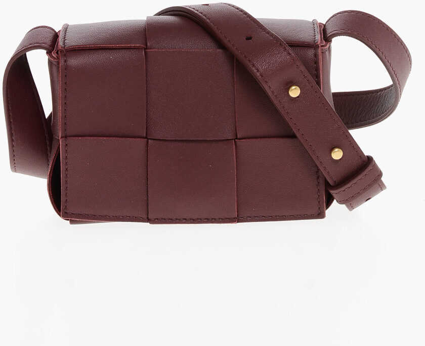 Genti mini Bottega Veneta Nappa Intreccio Mini Bag Burgundy Femei (BM 18310582) 1