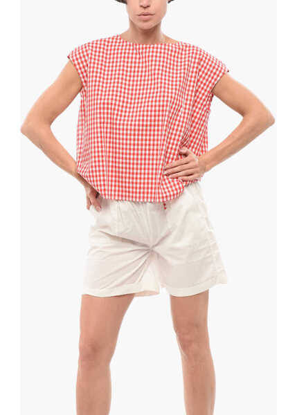 Bluze Woolrich Buffalo Checked Two-Tone Blouse White Femei (BM 18310585) 1