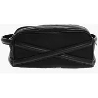 Genti de voiaj de mana Nylon Beauty Case With Leather Details Barbati