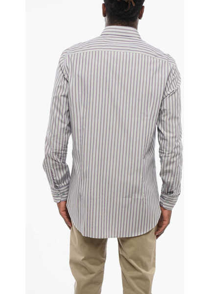 Camasi casual ETRO Bayadere Patterned Cotton Shirt Multicolor Barbati (BM 18310606) 2