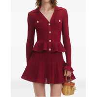 Rochii Pointelle knit short Dress Femei