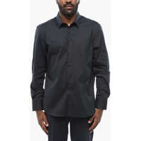 Camasi casual Emporio Cotton Blend Shirt With Standard Collar Barbati