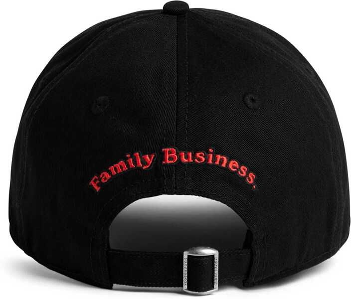 Caciuli DSQUARED2 Cotton Gabardine Family Business Cap With Embossed Logo Black Barbati (BM 18310891) 2