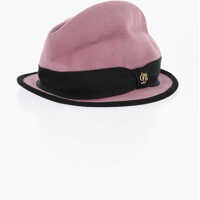 Caciuli Cotton Cloche Hat With Contrasting Trim Barbati