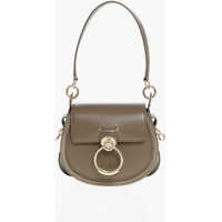 Genti de umar Leather Tess Shoulder Bag With Suede Detail Femei