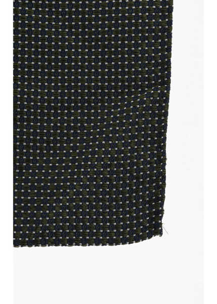 Esarfe DSQUARED2 Micro Checked Silk Pocket Square Blue Barbati (BM 18311134) 2