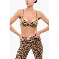 Sutiene Polka Dot Patterned Push-Up Bra Femei