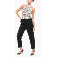 Imbracaminte Dama pagina 413 - Pantaloni office Department Five High Waist Twill Virgin Wool Blend Volt Pants Black Femei (BM 18311182) - B-mall.ro
