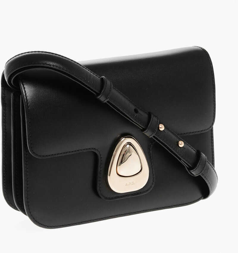 Genti tip postas A.P.C. Leather Astra Crossbody Bag Black Femei (BM 18311203) 3