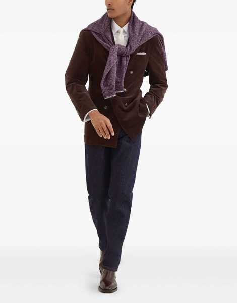 Sacouri Brunello Cucinelli Velvet Blazer Jacket MORO Barbati (BM 18311317) 2